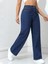 Kadın Baggy Fit Yüksek Bel Denim Jean Yıkamalı Pantolon 4