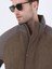 Açık Kahve Regular Fit Dik Yaka Casual Dokuma Mont 8