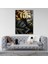 Altın Siyah Monstera Yaprak Cam Tablo | Tropikal Bitki Desenli Modern Duvar Dekoru | Minimal Lüks Tasarım 2