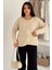 Kadın Altın Düğmeli Dokulu Örgü Hırka – Zarif & Vintage Dokunuş 1