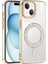 Apple iPhone 15 Kılıf Pırlanta Taş Tasarımlı M-Safe Şarj Özellikli Zore Karetta Silikon Kapak 3