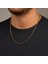Altın Renk Kalın Ataç Unisex Çelik Kolye - 3363 1