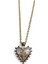Altın Renk Beyaz Sedef Kalp Kutup Yıldızı Model Sf Zincir Çelik Kolye- 3715 2