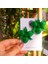 Emerald Bloom El Yapımı Zümrüt Yeşili Orkide Küpe - Özgün ve Şık 1