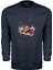Renkli Helikopter Temalı Unisex Sweatshirt 1