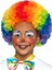 Rengarenk Kıvırcık Afro Peruk Bonus Saç 1