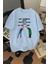 Mantıklı Karar Baskılı Unisex Bisiklet Yaka Pamuk Oversize Boyfriend T-Shirt 1