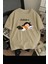 Hallederiz Baskılı Unisex Bisiklet Yaka Pamuk Oversize Boyfriend T-Shirt 1