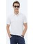 Beyaz Polo Yaka %100 Pamuk T-Shirt 6
