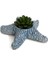 Deniz Yıldızı Metalik Mavi Mumluk 3