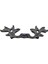 Antika Tarz Dekoratif Pirinç Çiçek Kapı Kulbu - 30X110 Mm, Oksit - Lisinya 2