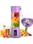 Mor Pembe Şarjlı Mobil Blender, Smoothie ve Mikshake Için Harika Karıştırıcı 3