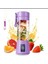 Mor Pembe Şarjlı Mobil Blender, Smoothie ve Mikshake Için Harika Karıştırıcı 5
