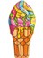 Pop Desenli Dondurma Yatak 188 cm - 43185 (Lisinya) 1