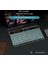 Tablet ve Telefonlar Için 7 Renk Rgb LED Işıklı Kablosuz Bluetooth Klavye Şeffaf Ingilizce Q Klavye 2