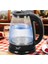 Şeffaf Cam Kettle, Işıklı, Modern ve Şık Tasarım, Kahverengi Renkli, Kolay Kullanım 1
