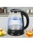 Şeffaf Cam Kettle, Işıklı, Modern ve Şık Tasarım, Kahverengi Renkli, Kolay Kullanım 4