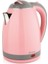 Çift Katmanlı Pembe Su Isıtıcı Kettle, Şık ve Renkli Tasarım 1