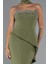 Taşlı Straplez Yaka Peplum Kesim Uzun Abiye ABU5329 3