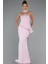Taşlı Straplez Yaka Peplum Kesim Uzun Abiye ABU5329 1