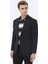 Siyah Çizgili Modern Fit Pamuk Karışımlı Ceket 9