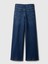 Kadın Koyu Mavi High Rise Stride Wide-Leg Jean Pantolon 13