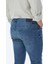 Lacivert Slim Fit Denim Pamuk Karışımlı Pantolon 9