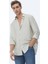 Açık Haki Regular Fit Dokuma Casual Gömlek 9