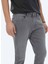 Gri Slim Fit Denim Pamuk Karışımlı Pantolon 8