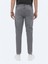 Gri Slim Fit Denim Pamuk Karışımlı Pantolon 9