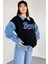 Jean Detaylı Gömlek Yaka Sweatshirt 1