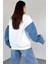 Jean Detaylı Gömlek Yaka Sweatshirt 3