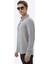 Gri Düz Regular Fit Dokuma Casual Gömlek 10