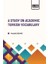 A Study On Academıc Turkısh Vocabulary 1