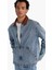 Relax Fit Kontrast Yaka Düğmeli Denim Ceket F8308AX25AU 1