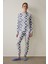 Açık Mavi Ekoseli Uzun Kollu Pijama Takımı 1