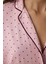 Pembe Puantiyeli Oversize Gömlek Yaka Pijama Takımı 3