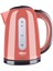 Kırmızı-Siyah Stüdyosu Şık Tasarımlı Kettle, Turuncu Detaylı, Kullanım Kolaylığı Sağlar. 1