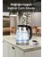 Inox Çelik 2200W Cam Kettle, 1.7l, Işıklı, Estetik ve Güçlü Su Isıtıcı 3