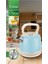 Paslanmaz Çelik Retro Su Isıtıcı Kettle 2,2 Litre Mavi 2