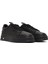 Erkek Siyah Bağcıklı Kalın Tabanlı Deri Sneaker 25WFD611518 3