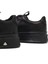 Erkek Siyah Bağcıklı Kalın Tabanlı Deri Sneaker 25WFD611518 9
