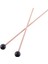 10PCS Yumuşak Kauçuk Kafa Çubukları Ahşap Sap Çan Tokançıları Glockenspiel Ksilofon Bell Müzik Enstrümanları Parçalar Siyah (Yurt Dışından) 5