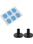 6pcs Trampet Sessiz Pad Davul Damper Jel Padleri ve 8pcs Drum Zil Kolları 38X26MM Raf Davul Kiti Siyah (Yurt Dışından) 2