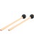 2pcs Yumuşak Kauçuk Kafa Çubukları Ahşap Sap Çan Malletleri Glockenspiel Ksilofon Bell Müzik Enstrümanları Parçalar Siyah (Yurt Dışından) 2