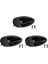 3x Siyah Tekne Tarzı 1/4inch Gitar Pikap Çıkışı Giriş Fd Strat Gitar Için Jack Fiş Soketi (Yurt Dışından) 1