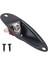 3x Siyah Tekne Tarzı 1/4inch Gitar Pikap Çıkışı Giriş Fd Strat Gitar Için Jack Fiş Soketi (Yurt Dışından) 3