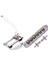 1pcs Gitar Vibrato Kuyruk Parçası Tremolo Düz Üst Gövde Tremolo Ünitesi Vibrato Köprü Gümüş ve 1pcs Tune-O-Matic Elektrikli Silindir Köprüsü Lp Elektro Gitar Köprüsü (Yurt Dışından) 1