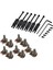 10X Gitar Küçük Boyutlu Tencereler A250K Potansiyometreler ve 6pcs Metal Gitar Kilitli Ipler Floyd-Rose Tremolo Köprüsü Için (Yurt Dışından) 2