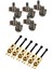 10 Adet Tencere B500K Gitar Bas Parçaları Için 6pcs Çift Kilitleme Sistemi Floyd-Rose Için Kilitli Eyerler (Yurt Dışından) 1
